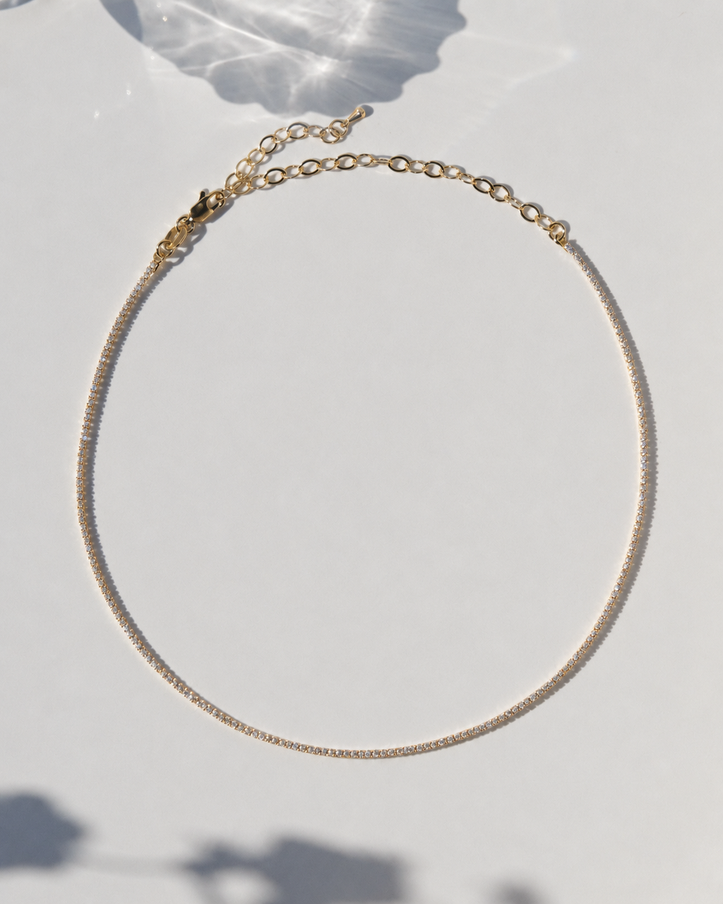 Naomi Gold Filled Tennis Necklace