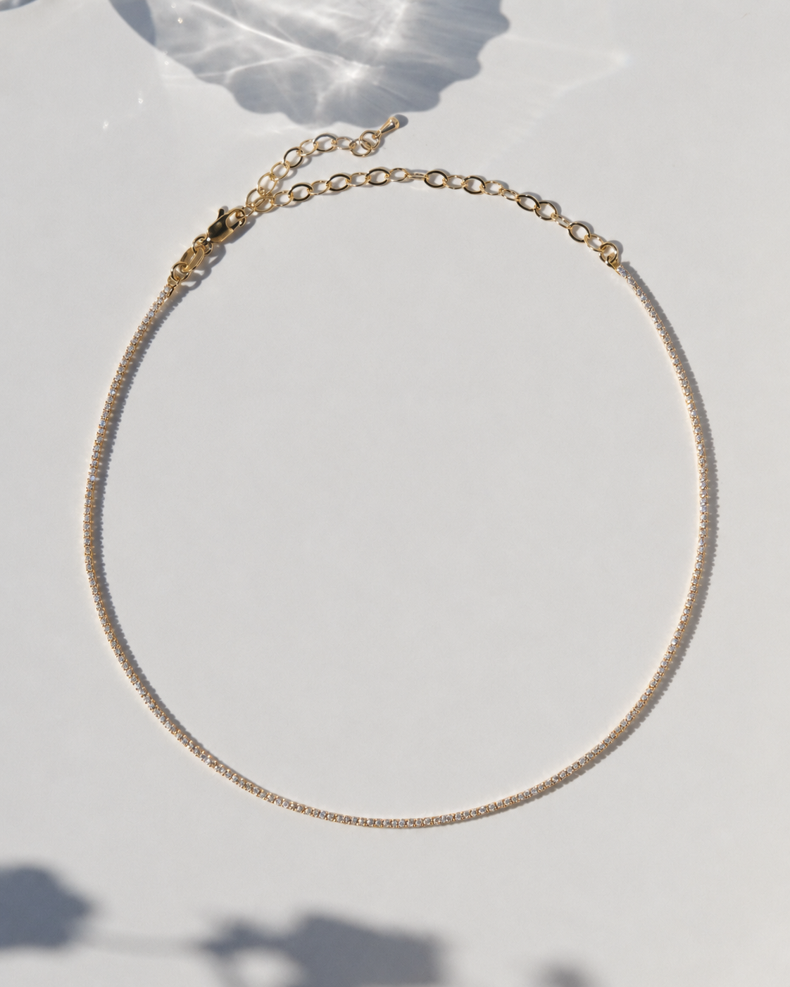 Naomi Gold Filled Tennis Necklace