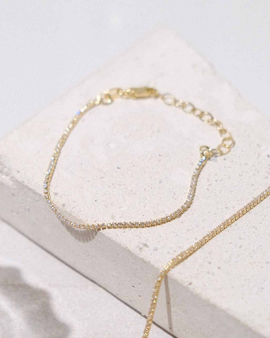 Naomi Gold Filled Tennis Bracelet