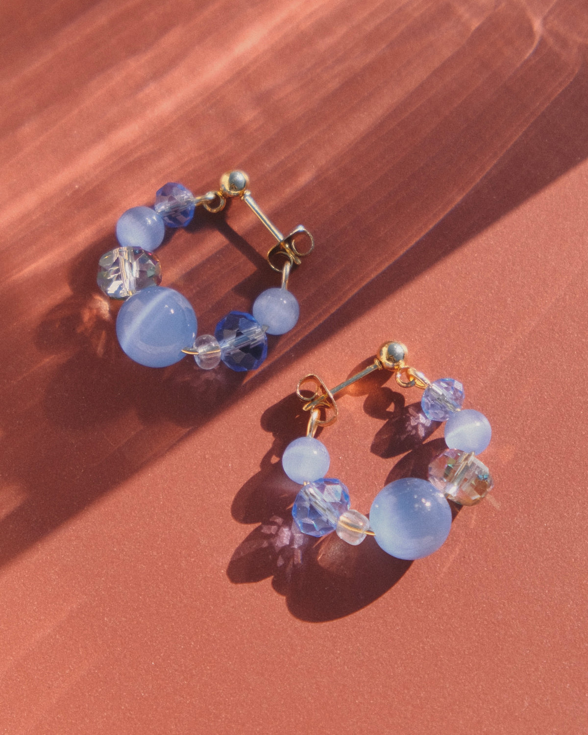 Staying Up All Night hoop earrings