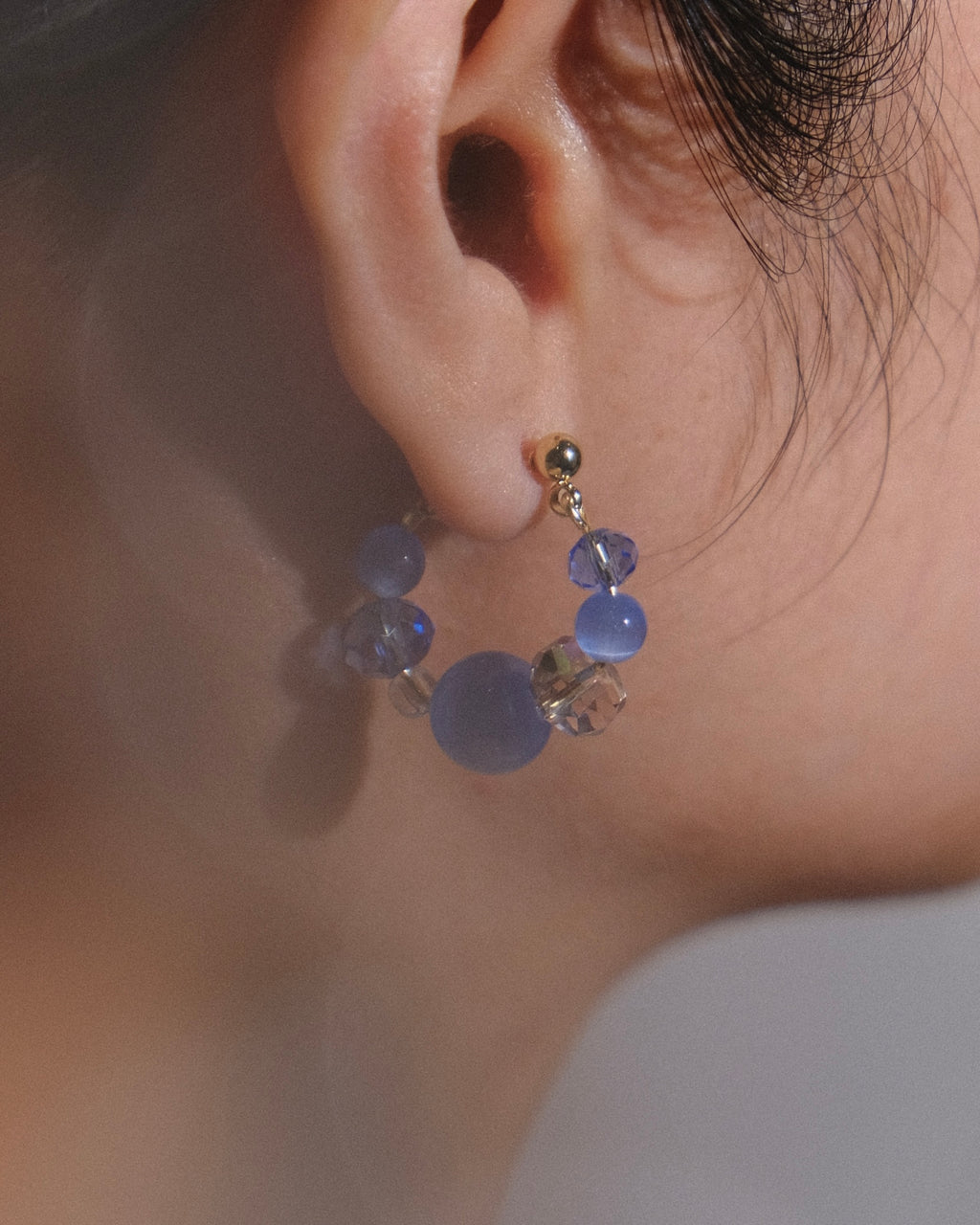 Staying Up All Night hoop earrings