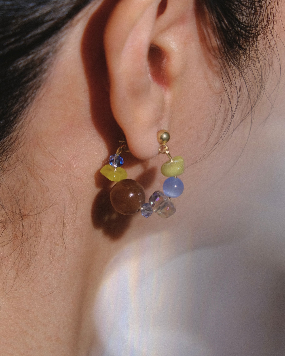 Nothing Too Serious Today hoop earrings