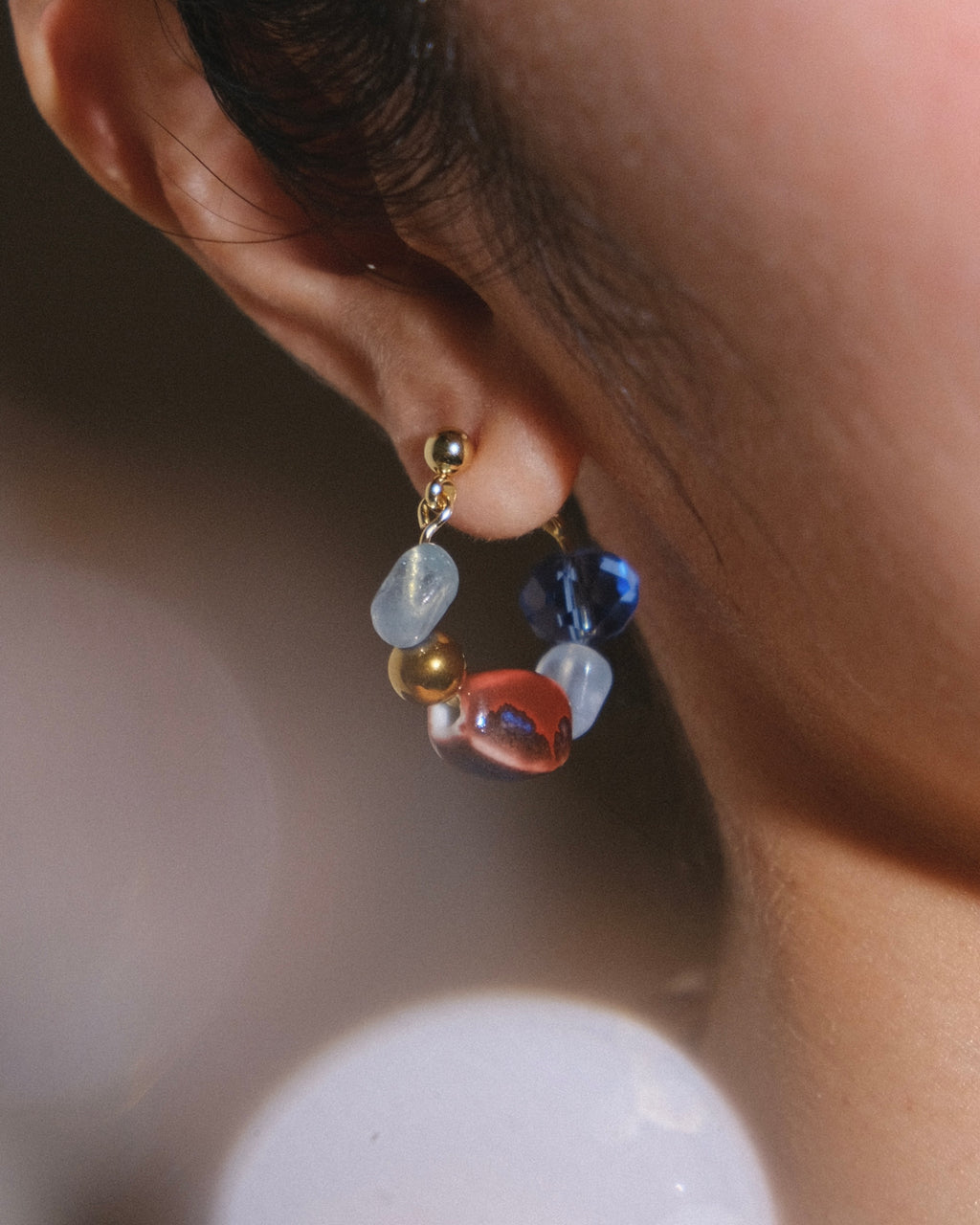 Happy Hour Starts Now hoop earrings