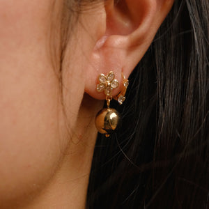 DAISY GOLD drop earrings