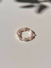 Load image into Gallery viewer, Fresh Water Pearl and Crystal ring