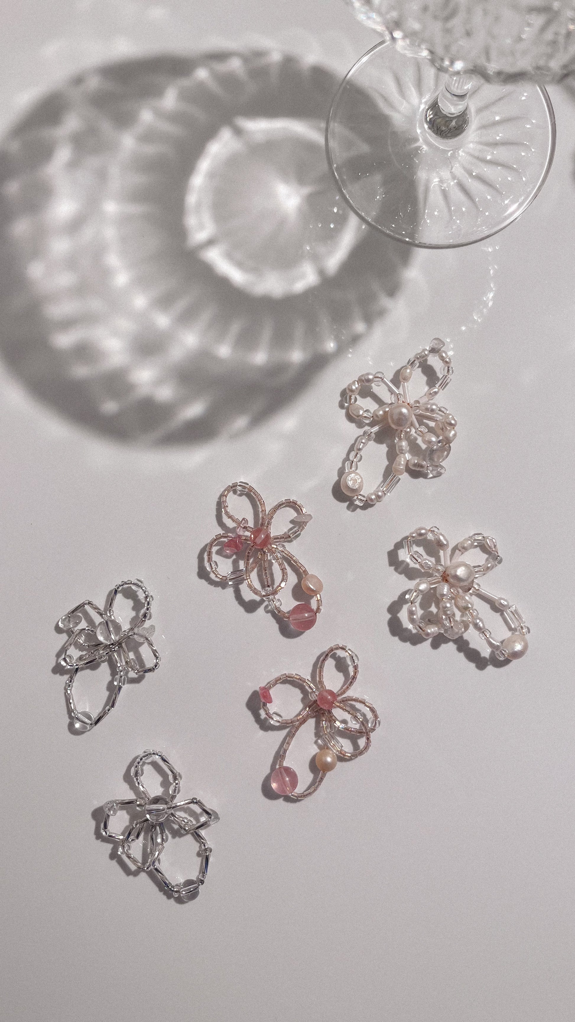 Ava Charm Hoop Earrings - Pearl Essence
