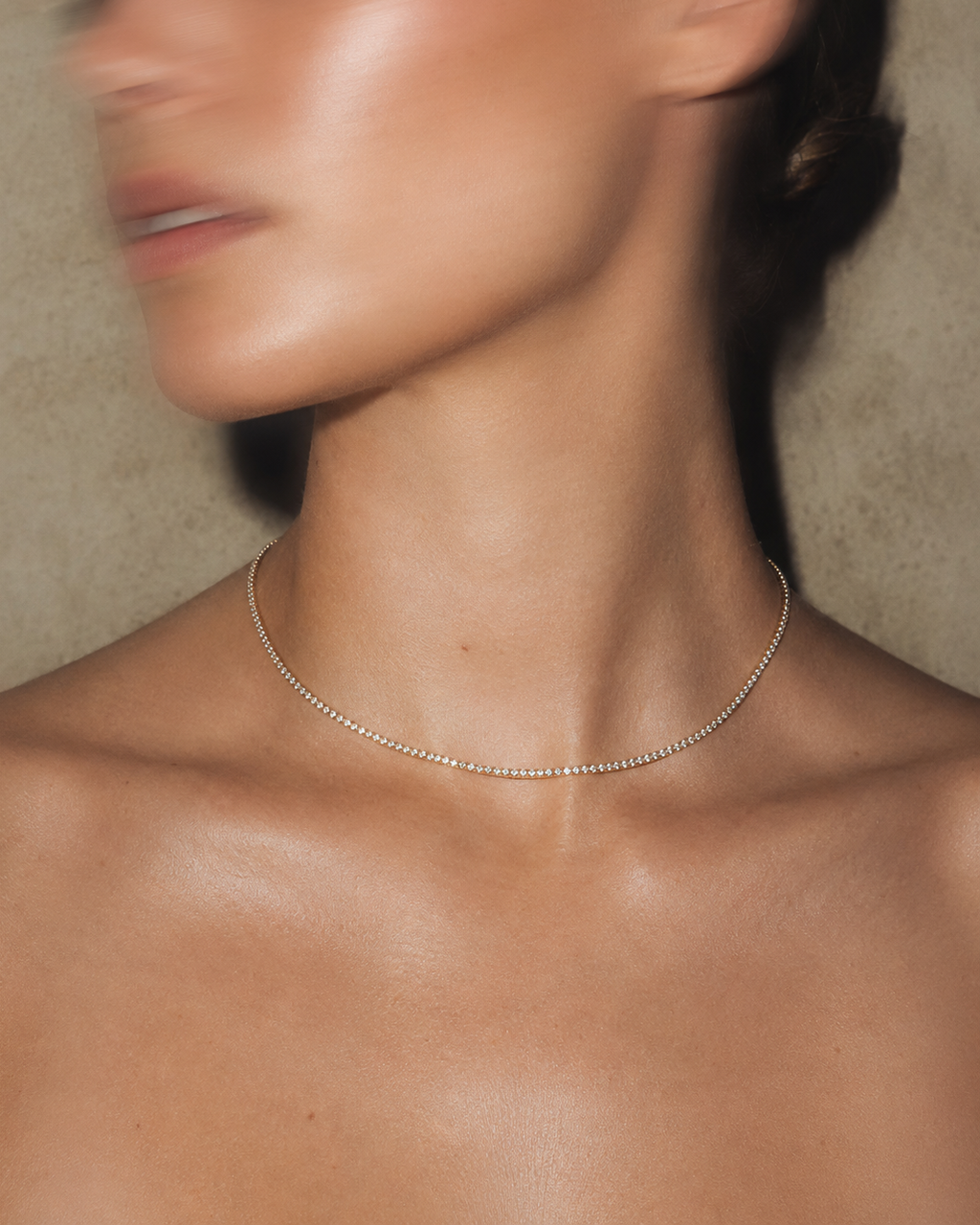 Naomi Gold Filled Tennis Necklace