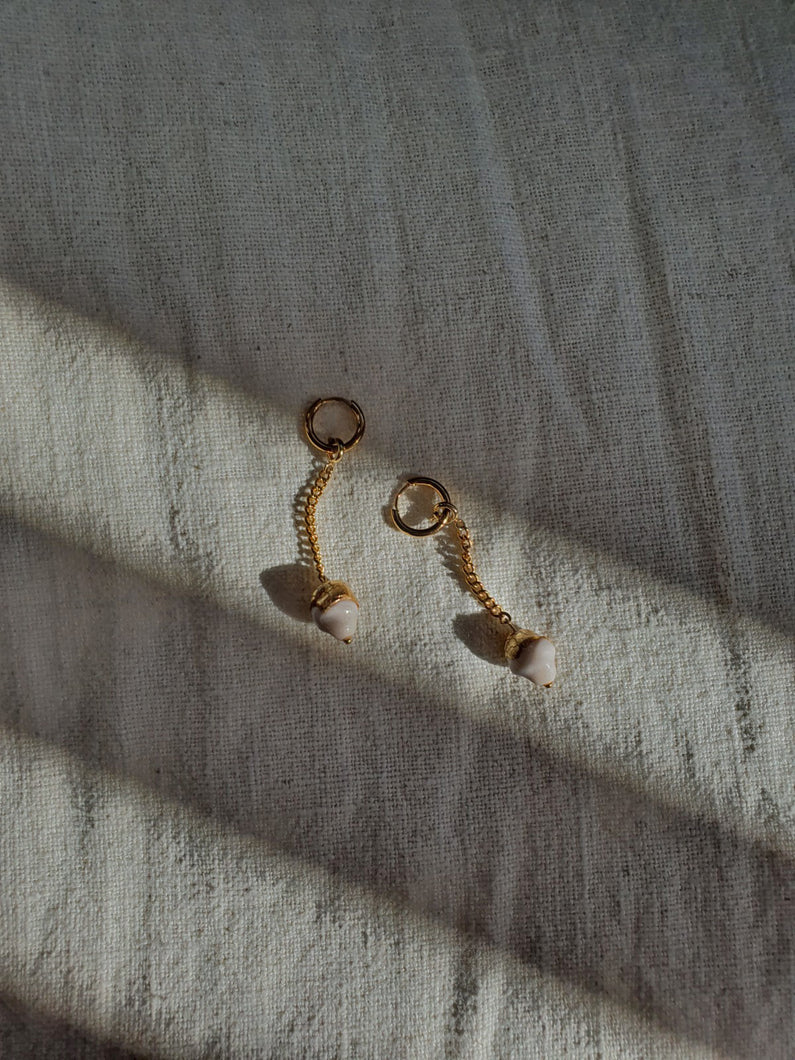 ARI chained hoop earrings
