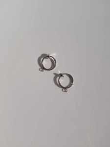 Everyday Clip-On Hoops - SIlver