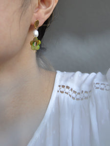 HAELA earrings - Leaf Green