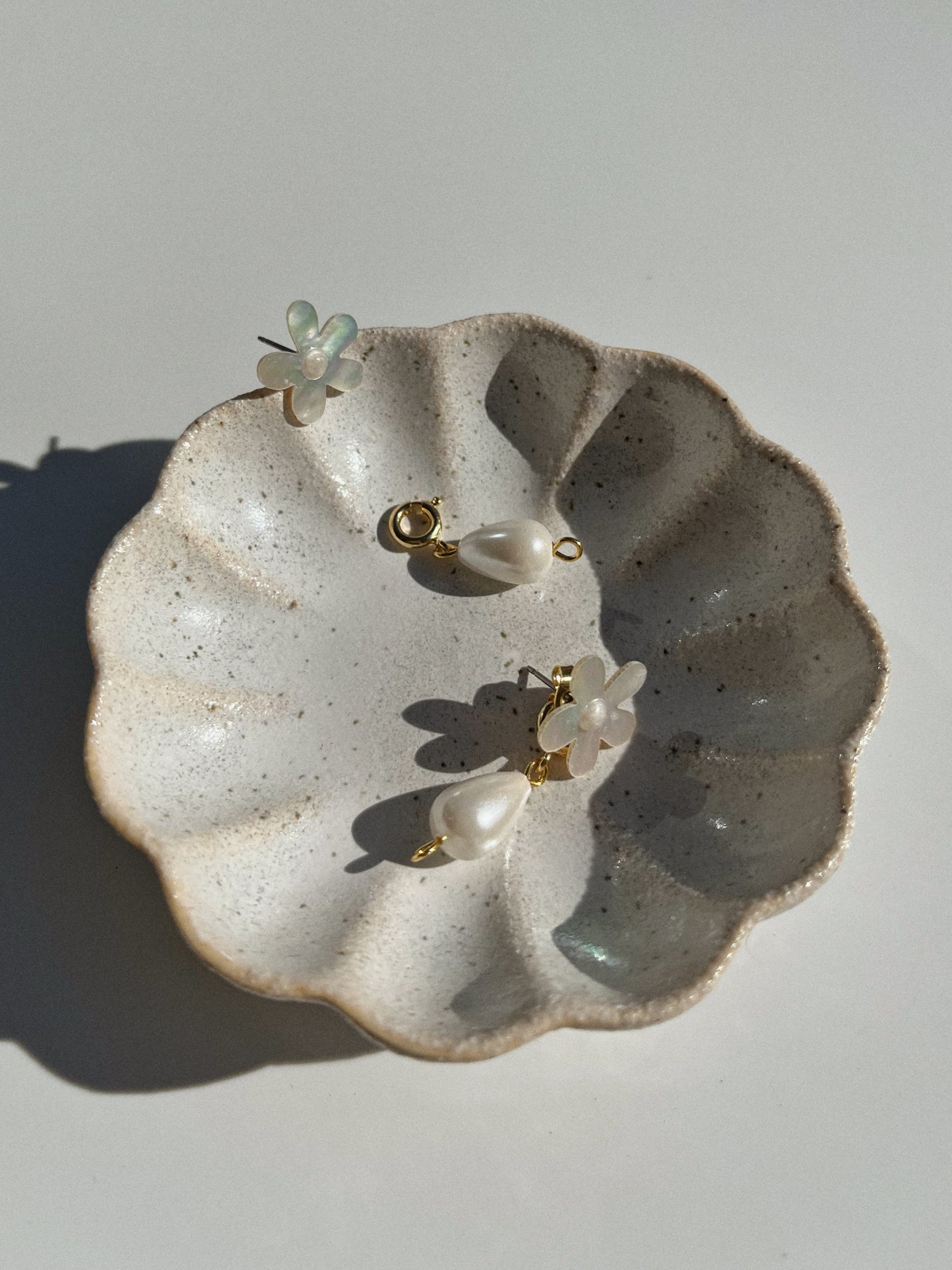 ELLERY + TEARDROP PEARL charm earrings