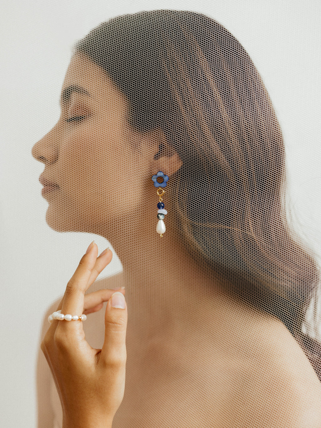 TAYLAH earrings - Ocean Blue
