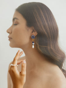 wholesale TAYLAH earrings - Ocean Blue