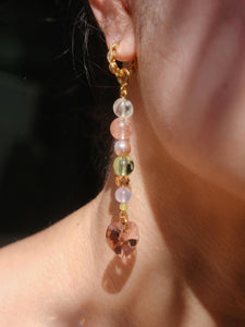 IRRA hoop earrings - Diamonte